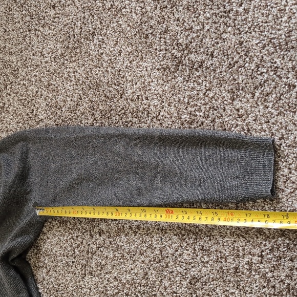 Black Brown 100% 2 Ply Cashmere Sweater Men's Size Sm Green - Picture 8 of 10